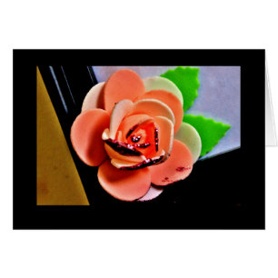 Cartão Rosa rosa claro