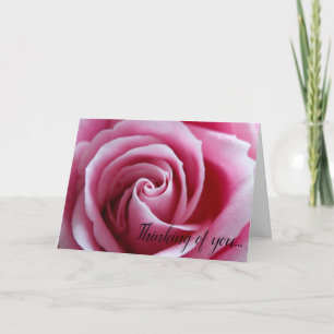 Cartão Rosa Rosa Pensando em Você