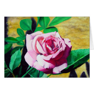 Cartão Rosa Rosa Pequena