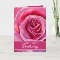Rosa Rosa Rosa Floral 100º Aniversário