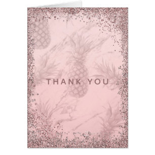 Cartão Rosa Rosa Rosa Rosa Rosa Dourada Abacaxi, Muito Ob