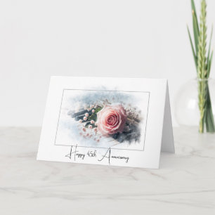 Cartão Rosa Rosa Rosa Rosa Rosa Rosa No Piano Para O 45º