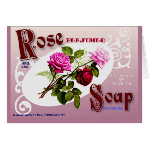 Cartão Rosa Soap