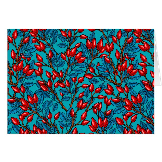 Cartão Rosa, vermelho e azul (Frente Horizontal)