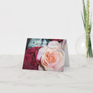Cartão Rosas 45 Aniversário de Casamento
