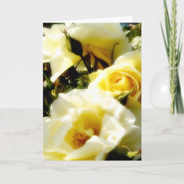 Cartão Rosas Amarelas Dreamy AH2010 (Frente)