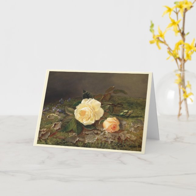 Cartão Rosas Amarelas, Parabéns (Flor Amarela)