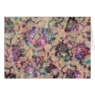 Cartão Rosas bonito do laço