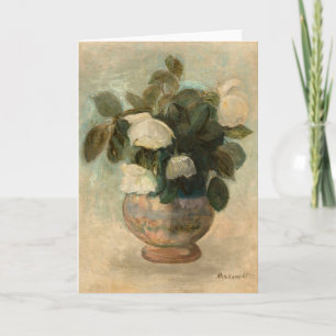 Cartão Rosas brancas   Tadeusz Makowski