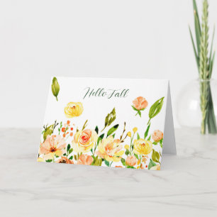 Cartão Rosas caindo com texto personalizado