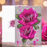Rosas Cor-de-Rosa Espelhadas em Cinza Prateado de