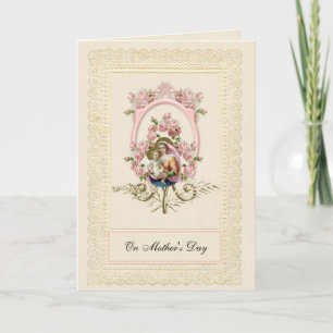 Cartão Rosas da Bem-Aventurada Virgem Maria Dia das Mães
