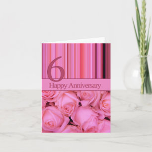 Cartão Rosas de 6 Feliz