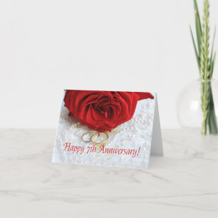 Cartão Rosas de 7 Feliz