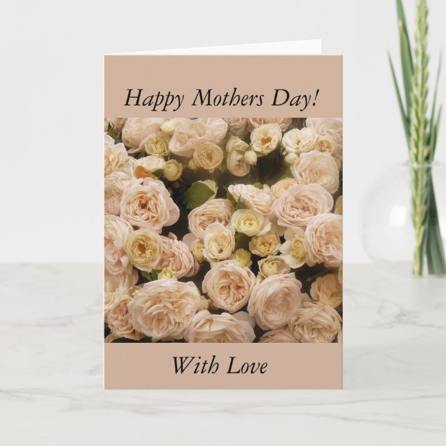 Cartão Rosas de Creme Gentle (Frente)