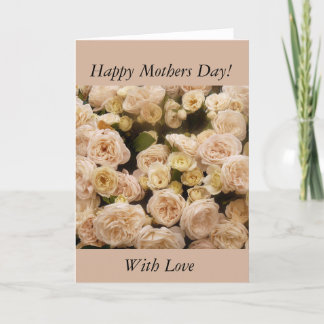 Cartão Rosas de Creme Gentle