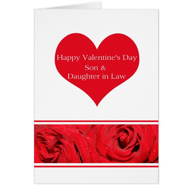 Cartão Rosas de Feliz dia de os namorados de Filho e Espo (Frente)