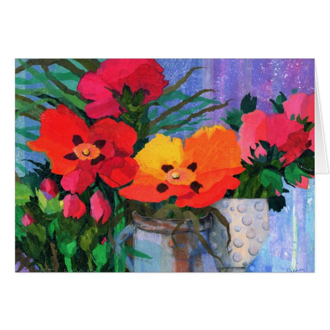 Cartão Rosas de rocha #3 (Frente Horizontal)