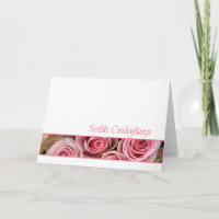 Rosas de simpatia italianos - sentite condoglianze