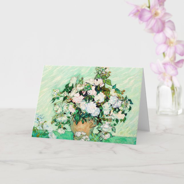 Cartão Rosas de Vincent van Gogh (Orquídea)