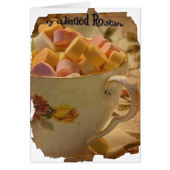 Cartão Rosas e doces (Frente)