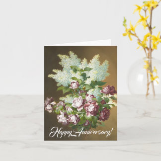 Cartão Rosas e Lilacs
