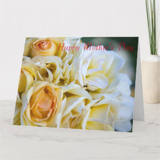 Cartão Rosas para mãe