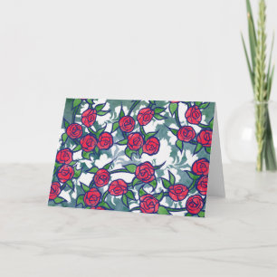 Cartão Rosas retrorreflectores