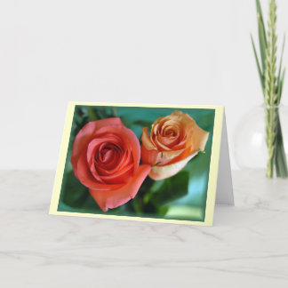 Cartão "Rosas Rosa"