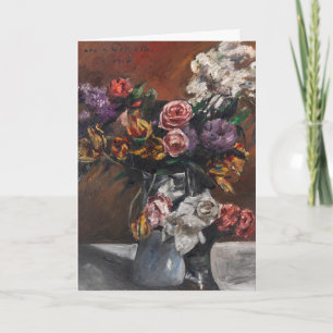 Cartão Rosas, Tulipas e Lilases Lovis Corinth