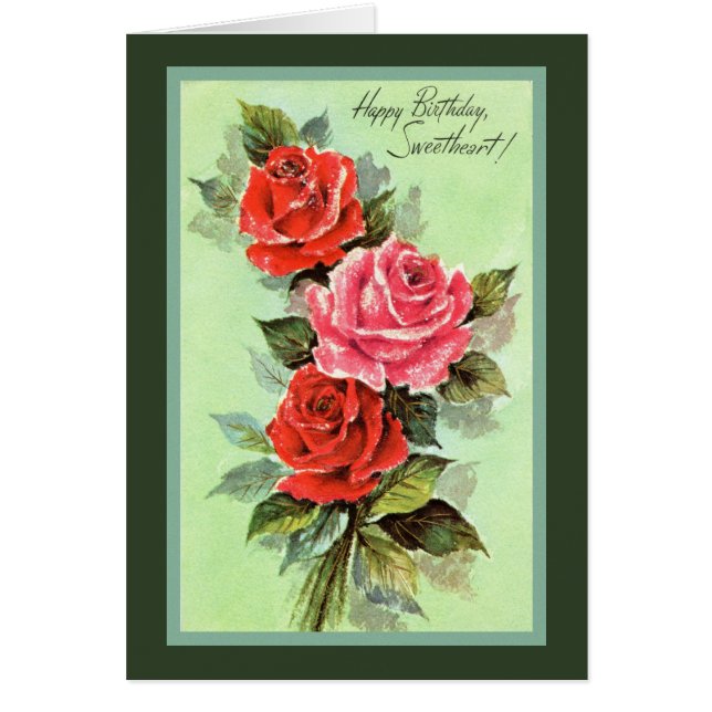 Cartão Rosas vermelhas (Frente)