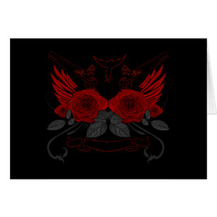 Cartão Rosas vermelhas