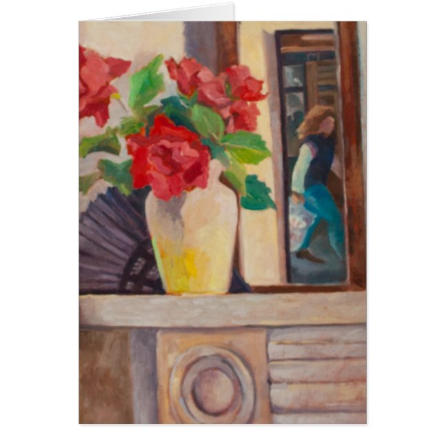 Cartão Rosas vermelhas 1986 (Frente)