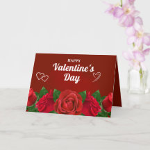 Rosas Vermelhas Românticas Corações Bonitos Dia do