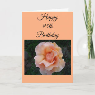 Cartão Rose 95th Birthday