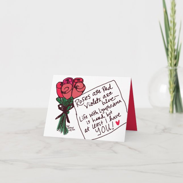 Cartão "Rose are Red..." Card (Frente)