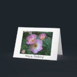 Cartão Rose birthday card<br><div class="desc">These beautiful dog roses make an exquisite birthday card for someone special. The inside is blank for your own message.</div>