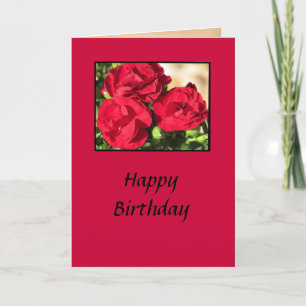 Cartão Rose Birthday Card