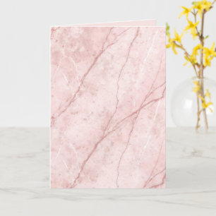 Cartão Rose Marble Orgânico Blush Rosa Empolvilhado 