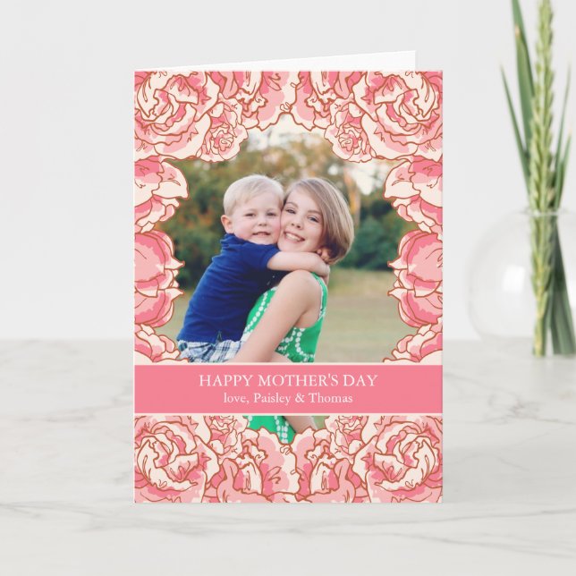 Cartão Rose Mother's Day Card (Frente)