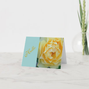CARTÃO "ROSE/OLÁ AMARELO À LUZ DA CANELA DELICADA"