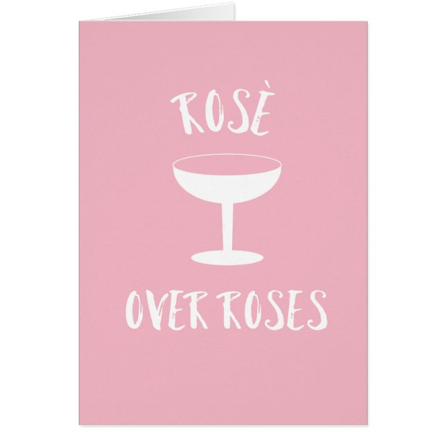 Cartão Rosé Over Rosas (Frente)
