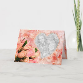 Cartão Rose Petal Heart - Inside Verse - Template