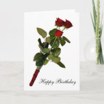 Cartão Roses Happy Birthday I Love You<br><div class="desc">Roses Happy Birthday I Love You</div>