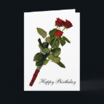 Cartão Roses Happy Birthday I Love You<br><div class="desc">Roses Happy Birthday I Love You</div>