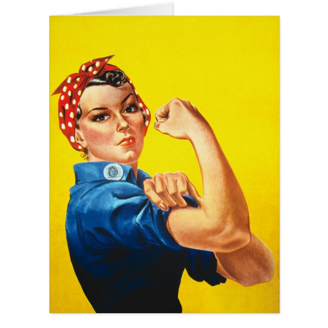 Cartão Rosie The Riveter (Frente)
