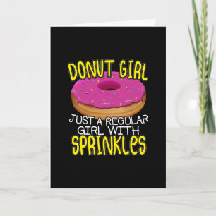 Cartão Rosquinha GIrl - Sobrecarga de rosca com aspersore