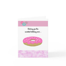 Rosquinha Rosa Mais Doce Aniversário Do Nunca