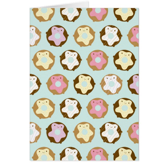 Cartão Rosquinhas de Kawaii (Frente)