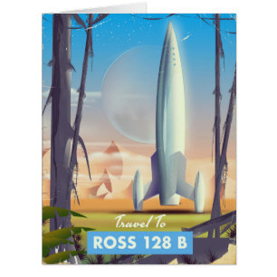 Cartão Ross 128 B Science fiction poster